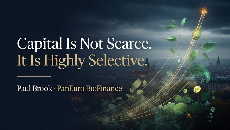 Capital is not scarce. It is highly selective.